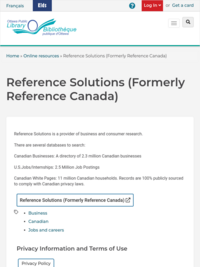 Reference Canada