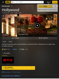 Hollywood (TV Mini-Series 2020– ) - IMDb