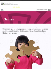 National Institute of Environmental Health Sciences' Kids Environment Kids Health: Games