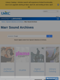 Marr Sound Archives | library.umkc.edu