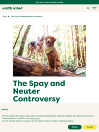 Spay and Neuter: Earth Rated