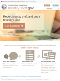 Identity Theft Prevention &amp; Recovery| Federal Trade Commission
