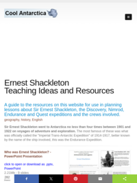 Ernest Shackleton Teaching Ideas and Resources