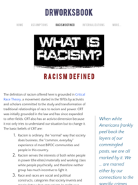 What is Racism? Racism Defined (Dismantling Racism Works website)