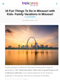 Top Ten Things to Do in Missouri for Families