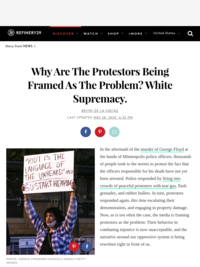 Why Are The Protestors Being Framed As The Problem? White Supremacy. BRITNI DE LA CRETAZ
