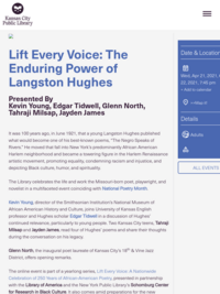 Lift Every Voice: The Enduring Power of Langston Hughes | Kansas City Public Library