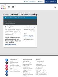 Feed YQF: Seed Saving