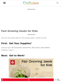 Fast Growing Seeds for Kids