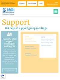National Alliance on Mental Illness of Southern Arizona Support Group Resources