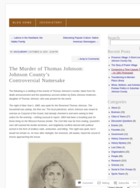 The Murder of Thomas Johnson: Johnson County’s Controversial Namesake