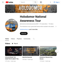 Holodomor National Awareness Tour  | YouTube
