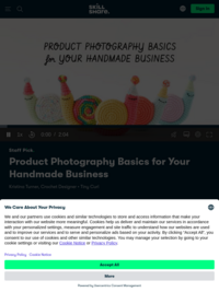 Skillshare: Product Photography Basics for Your Handmade Business