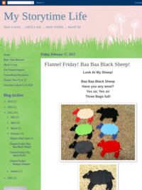 My Storytime Life: Flannel Friday! Baa Baa Black Sheep!