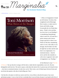 Toni Morrison's &quot;The Site of Memory&quot;