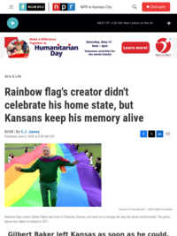 Rainbow Flag Creator had Kansas Connection
