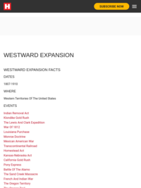 Westward Expansion | HistoryNet