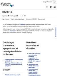 Le nouveau coronavirus (COVID-19) - Santé publique Ottawa