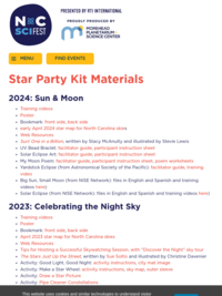 Star Party Activity Kits (downloadable)