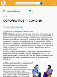Coronavirus — COVID-19 - Hesperian Health Guides en español