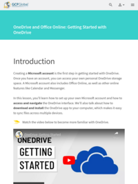 OneDrive and Office Online: Getting Started with OneDrive