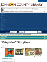 Fairytales Storytime | Johnson County Library