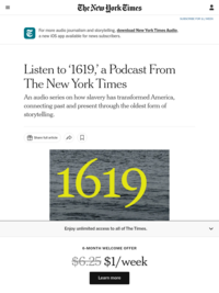 1619 : A podcast from The New York Times