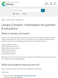 Library Connect: Guides for Educators