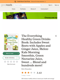The Everything Healthy Green Drinks Book by Britt Brandon