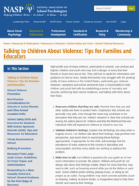 Talking to Children About Violence: Tips for Parents and Teachers