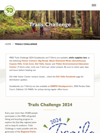 East Bay Regional Parks Trails Challenge