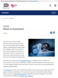 What is insomnia?