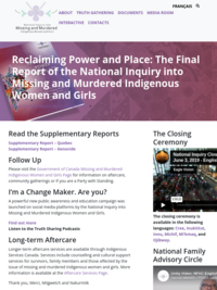 National Inquiry into Missing and Murdered Indigenous Women and Girls
