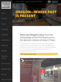 University of Oregon--Museum of Natural and Cultural History