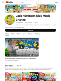 Jack Hartmann Kids Music Channel
 - YouTube