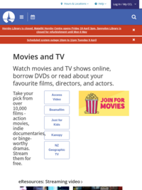Movies and TV resources | Christchurch City Libraries