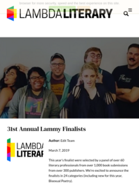 31st Annual Lammy Finalists
