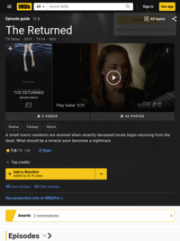 The Returned (TV Series 2015) - IMDb