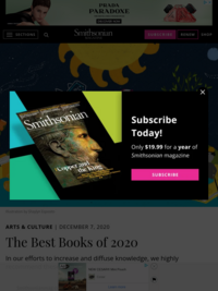 The Best Books of 2020
     |
    Arts &amp; Culture

    | Smithsonian Magazine