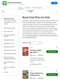Book Club Picks for Kids