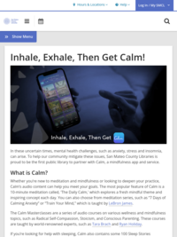 Get the Calm App with Your Library Card