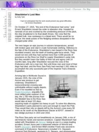 NOVA Online | Shackleton's Voyage of Endurance | Shackleton's Lost Men | PBS