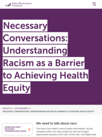 (Free eBook) Necessary Conversations: Understanding Racism as a Barrier to Achieving Health Equity