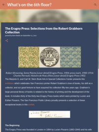 The Eragny Press: Selections from the Robert Grabhorn Collection
