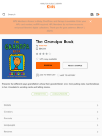 The Grandpa Book by Todd Parr | Hamilton Public Library OverDrive