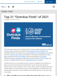 Top 21 &quot;Overdue Finds&quot; of 2021