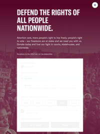 American Civil Liberties Union: Internet Privacy Overview