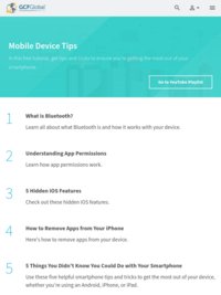 Mobile Device Tips