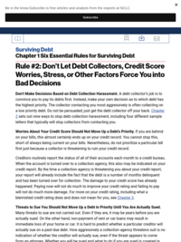 National Consumer Law Center: Surviving Debt