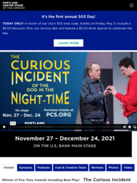 The Curious Incident of the Dog in the… | Portland Center Stage